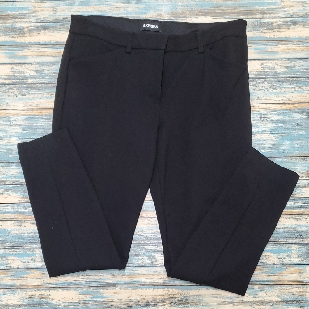 Express Women's Classic Black Cropped Pants - Picture 1 of 5